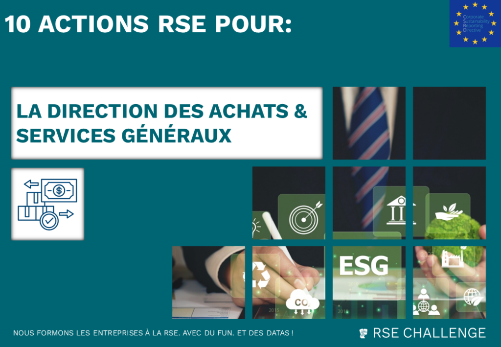 10 Actions RSE pour la direction des achats et services generaux - RSE challenge