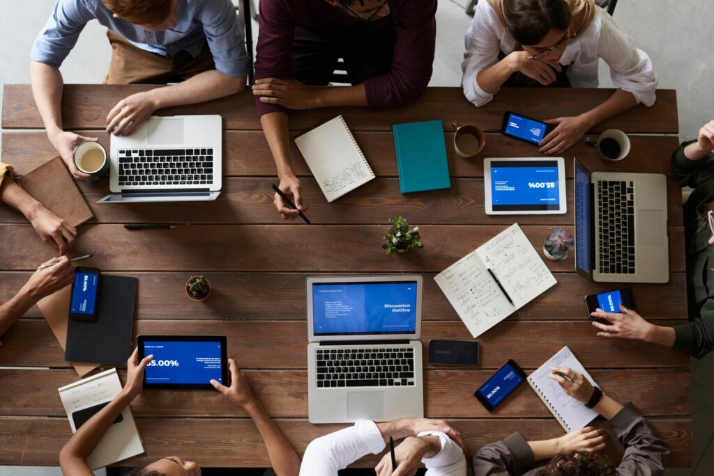Team-building collaboratif construisant une vision partagée et des plans d'action collectifs